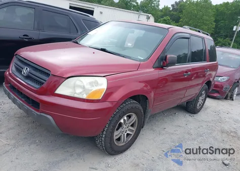 2005 Honda Pilot Ex from USA, damaged, VIN 2HKYF18485H524294